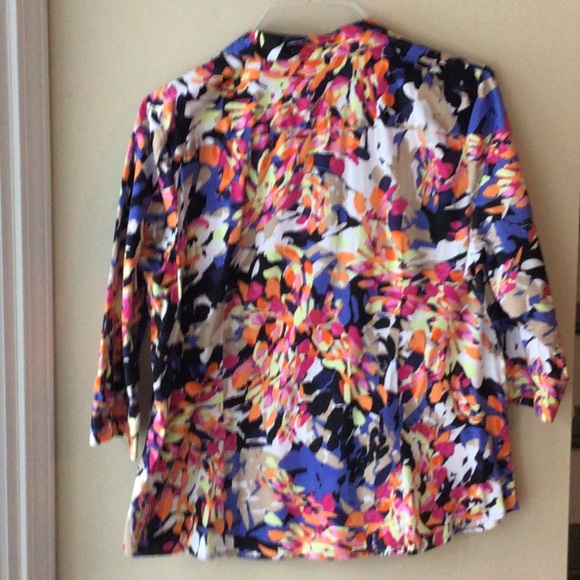 ❤️today $5  Dana Buchman XL Blouse Button Front EUC - Picture 3 of 6